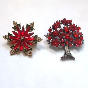 Red Brooch Bundle
